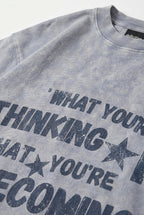 Wash Slogan T-Shirt